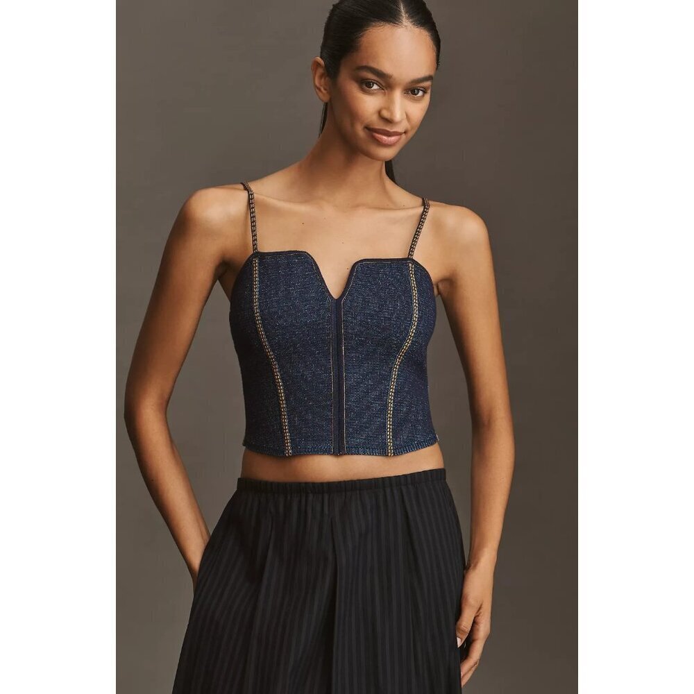 Pilcro Crop Corset Sweater Tank Top M